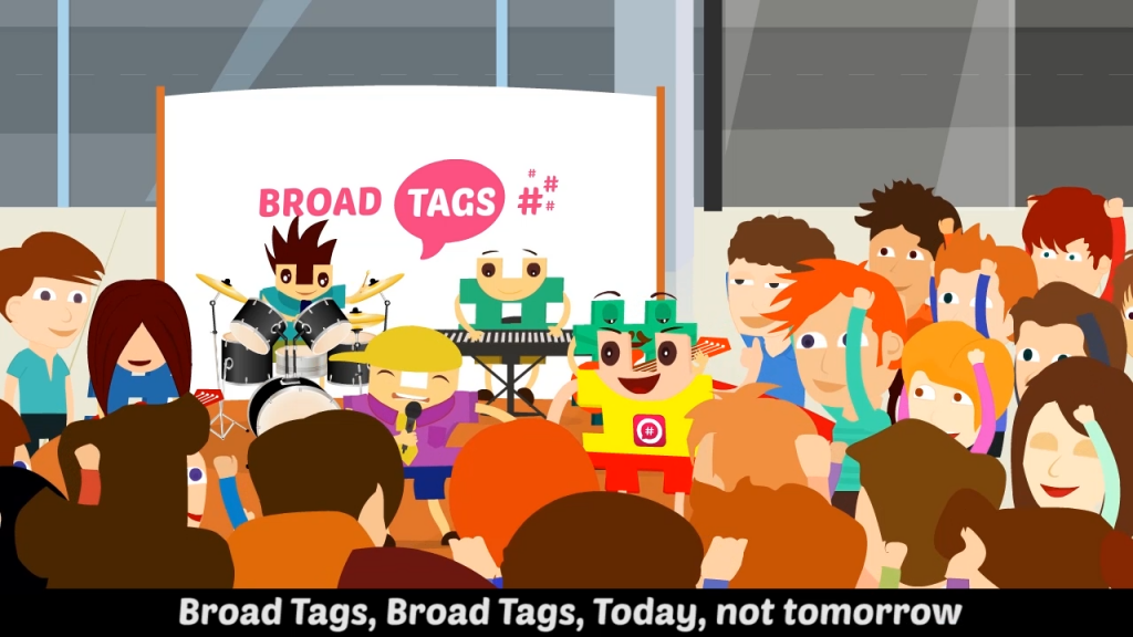 BroadTags Animated Music Video by Net3marketing